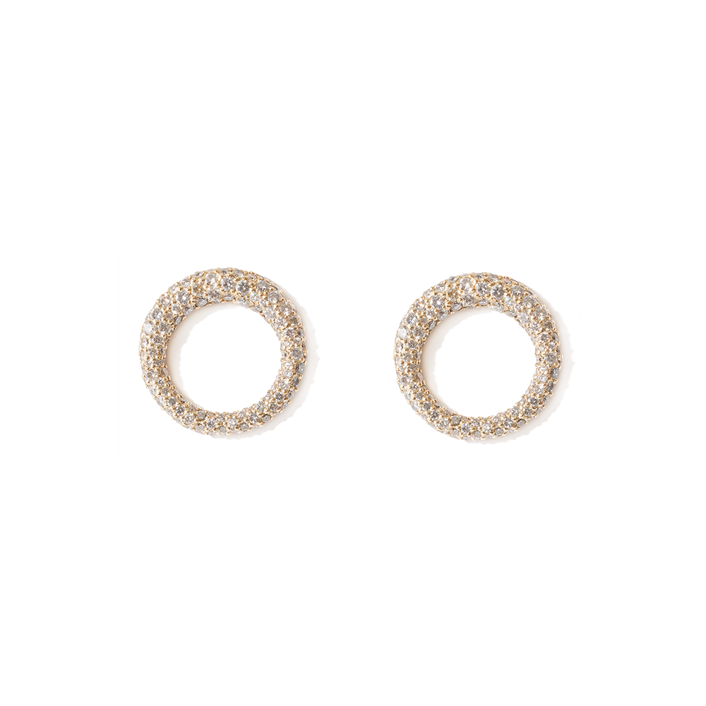 Full Circle Diamond Earrings