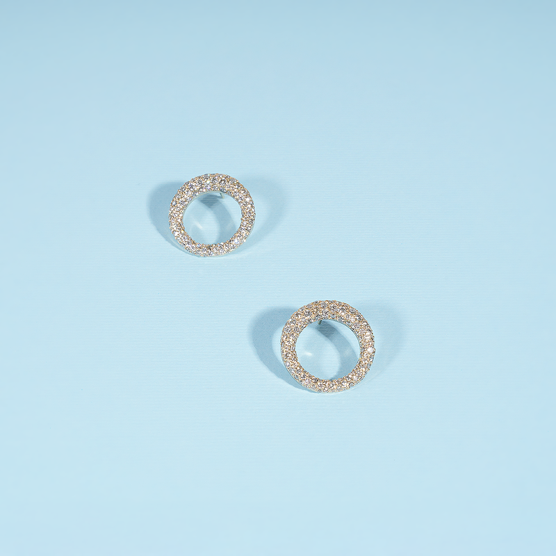 Full Circle Diamond Earrings