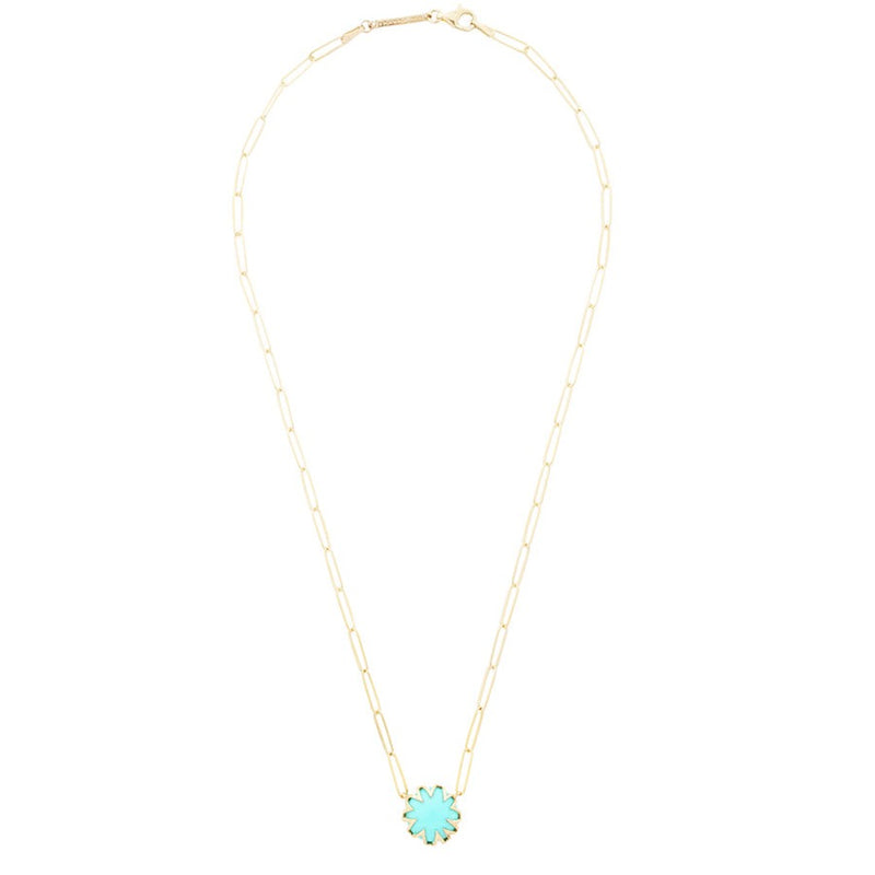 Turquoise Single Starburst Necklace