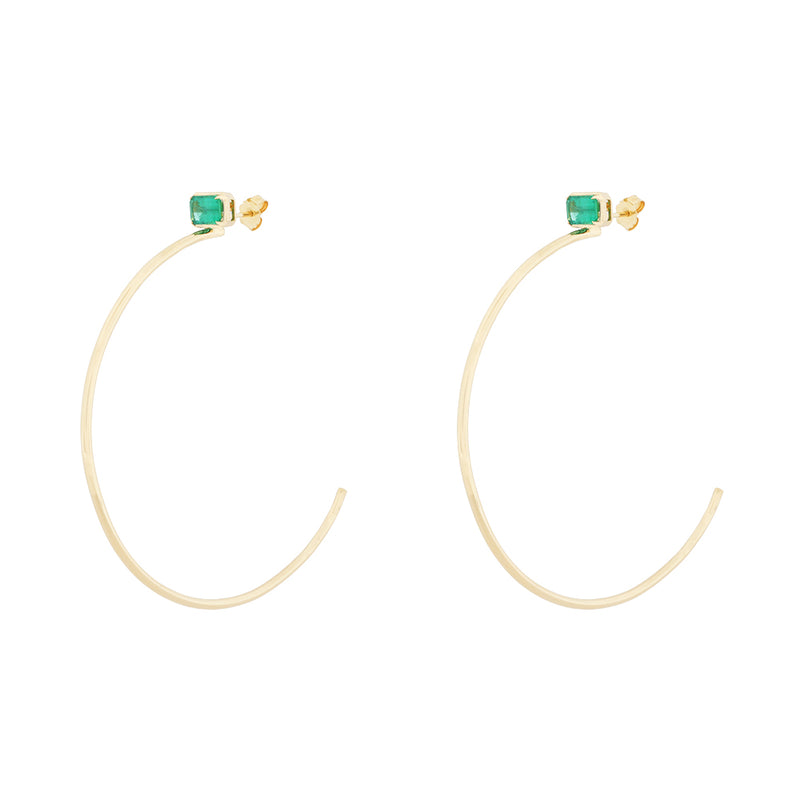 Three Amigas Emerald Studs