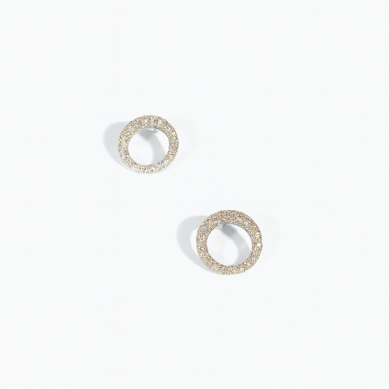 Tripple Huggie Emerald Earrings