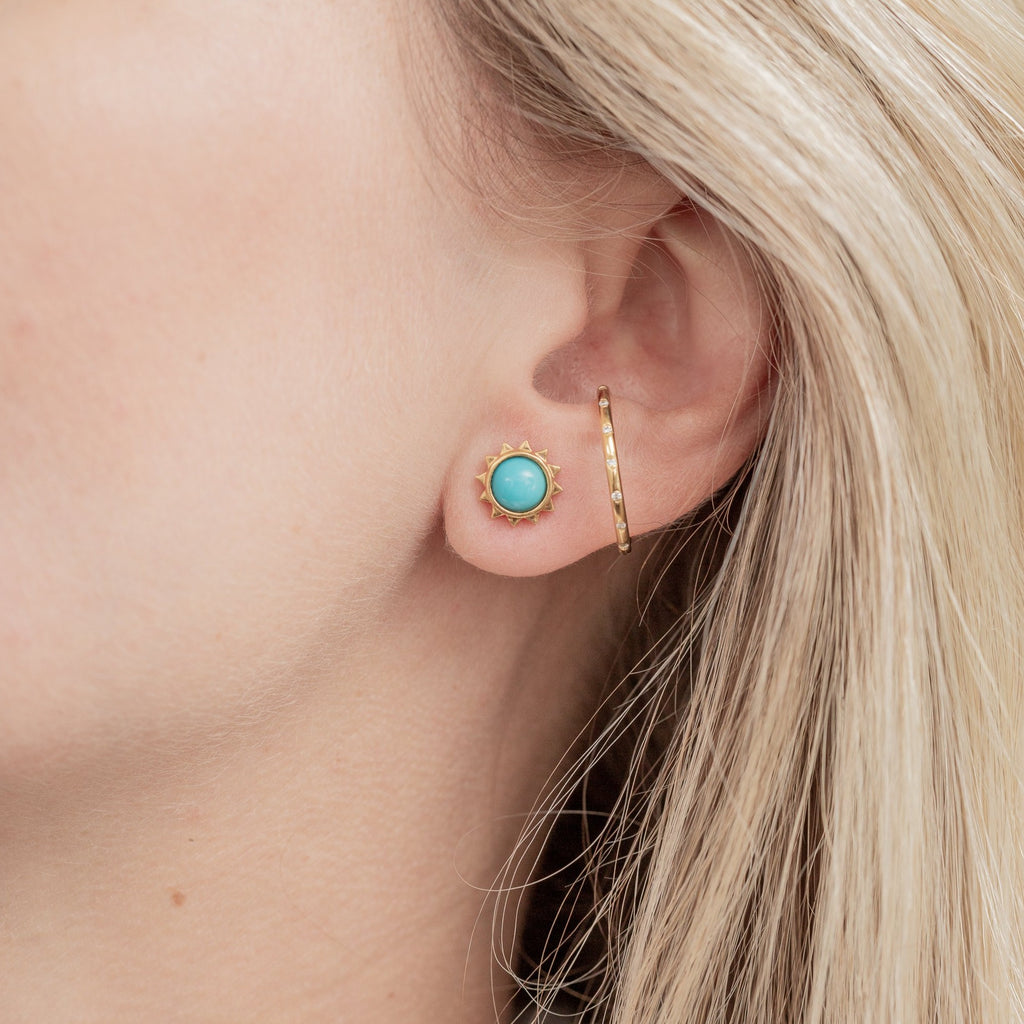 Turquoise Sun Studs
