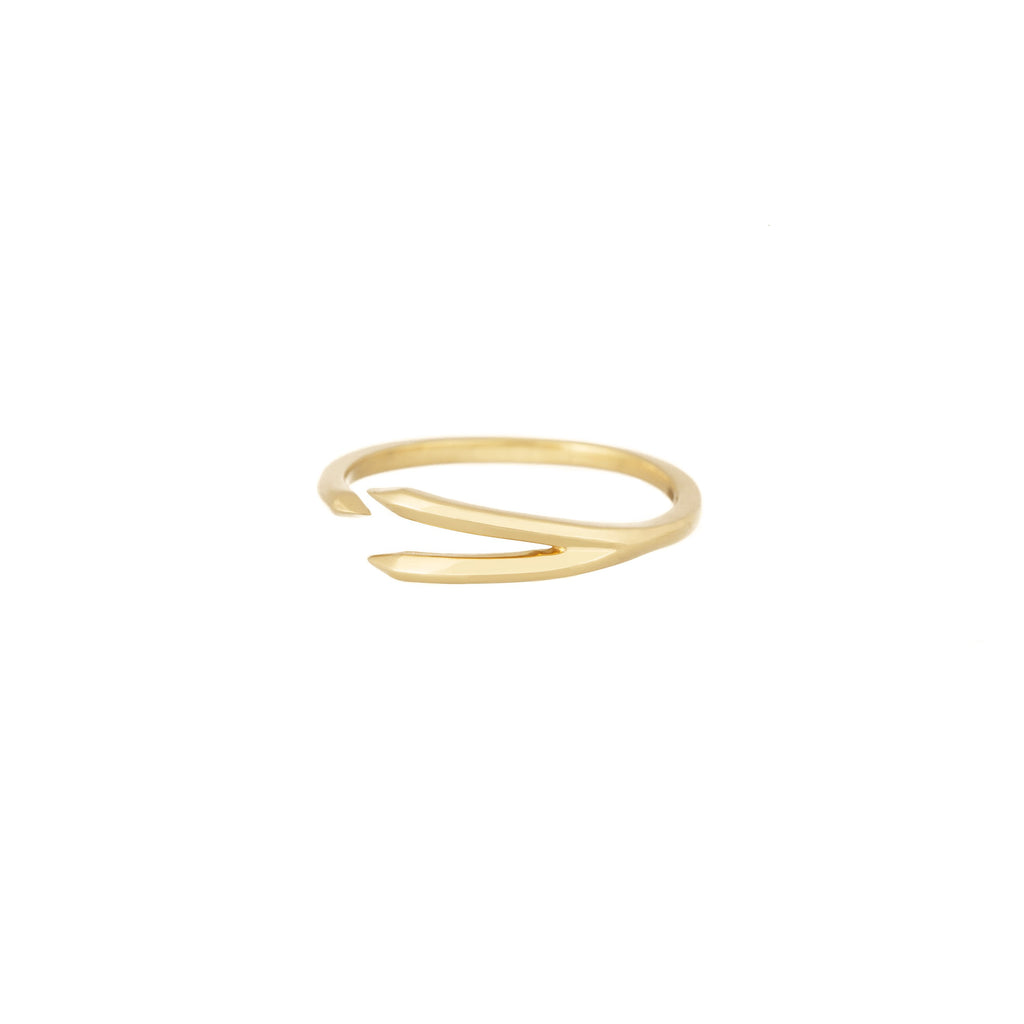 Split Decision Ring in 18K