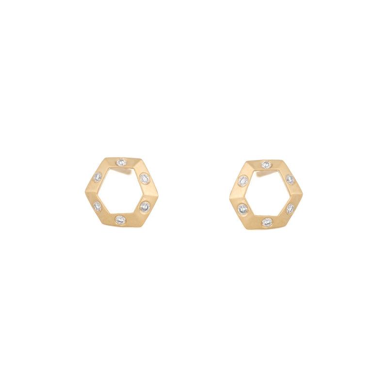 Mini Open Hex Studs