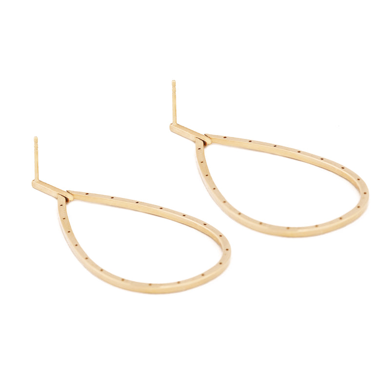 Pear Shape Diamond Drop Earrings
