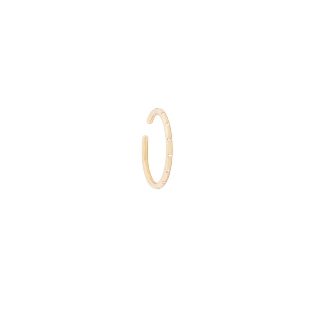 Basic Gold + Diamond Ear Cuff