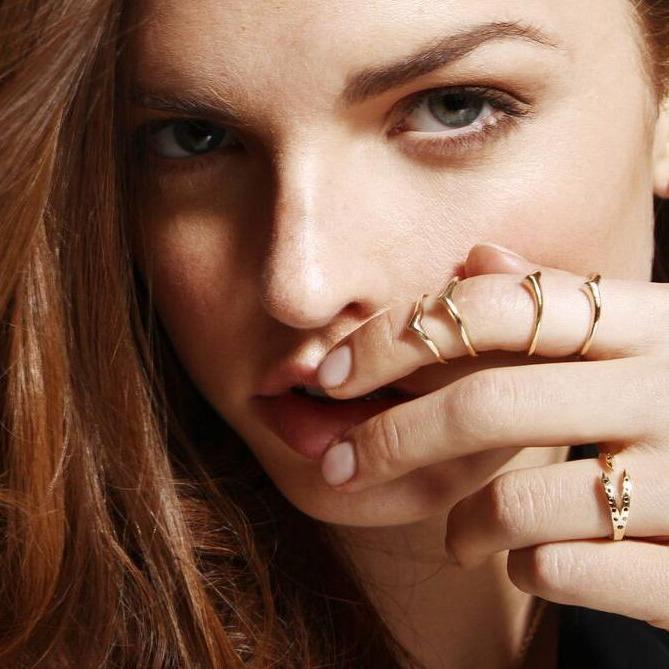 Gold Peak Ring 18k