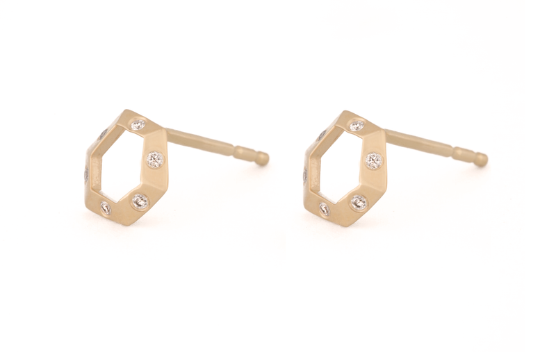 Mini Open Hex Studs