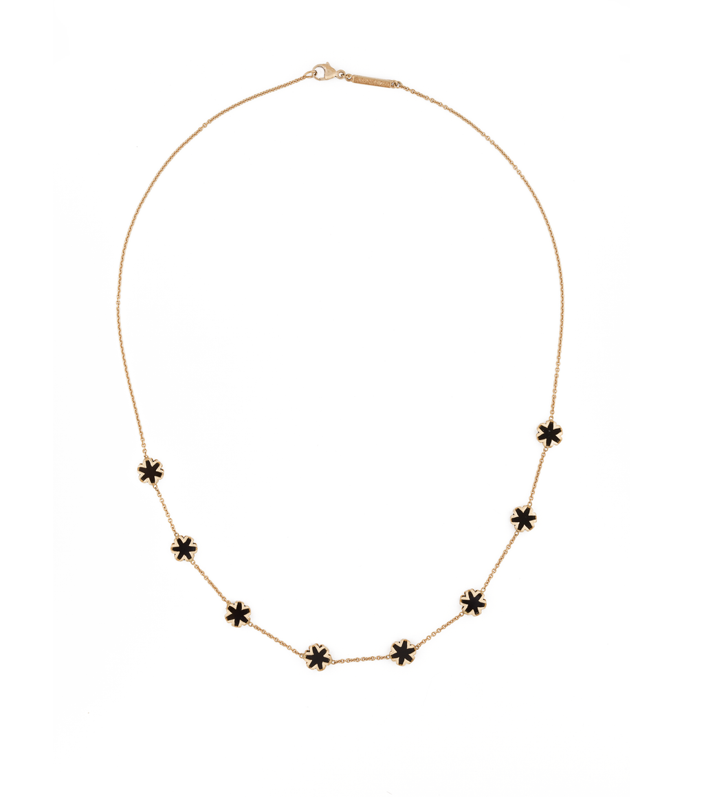 Black Onyx Starburst Necklace