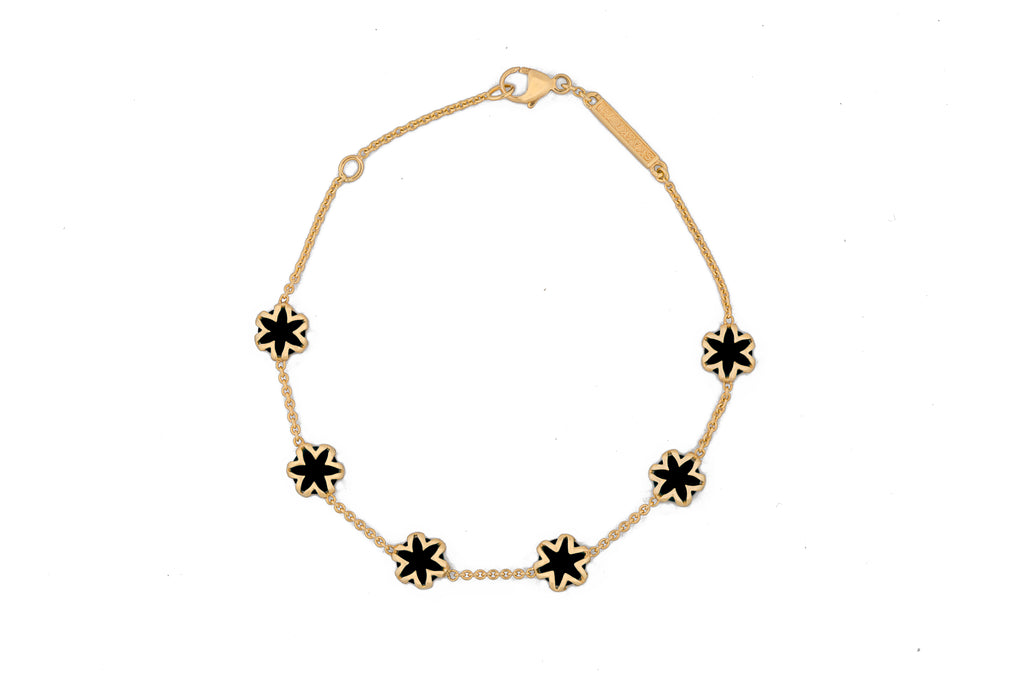 Black Onyx Starburst Bracelet
