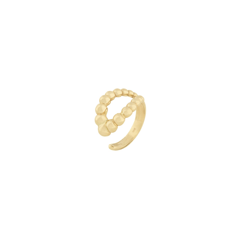 Caviar Loop Ring in 18K