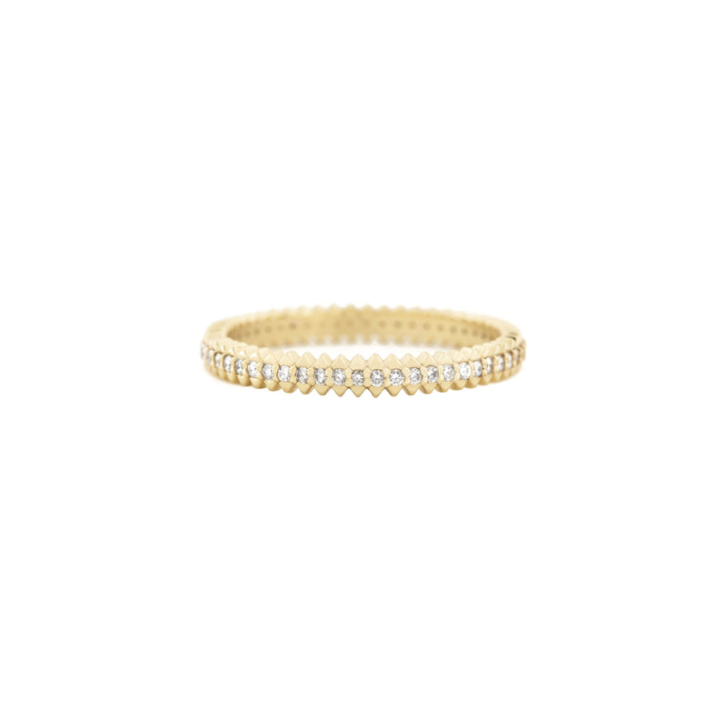 Mini Zip Diamond Eternity Ring in 18K