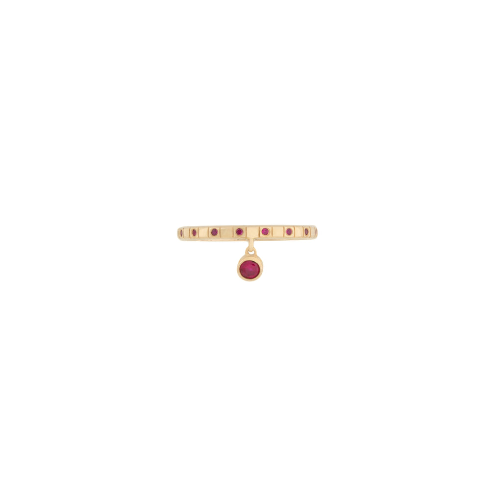 Dancing Ruby Ring