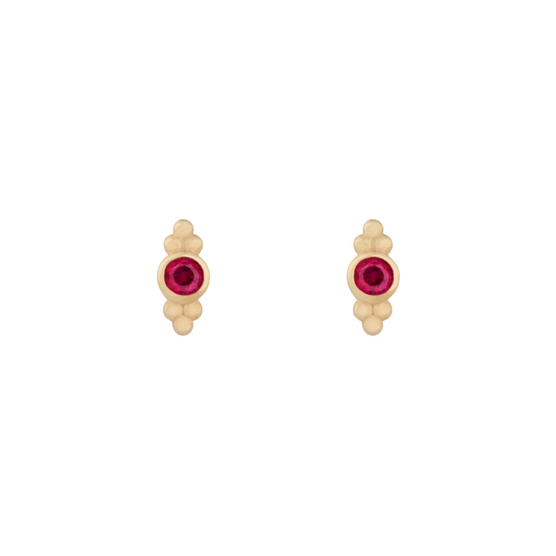 Ruby Cluster Studs