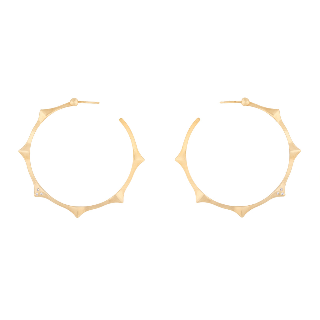 6 Peak Hoop Earrings