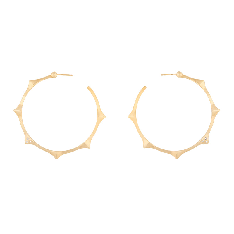 6 Peak Hoop Earrings